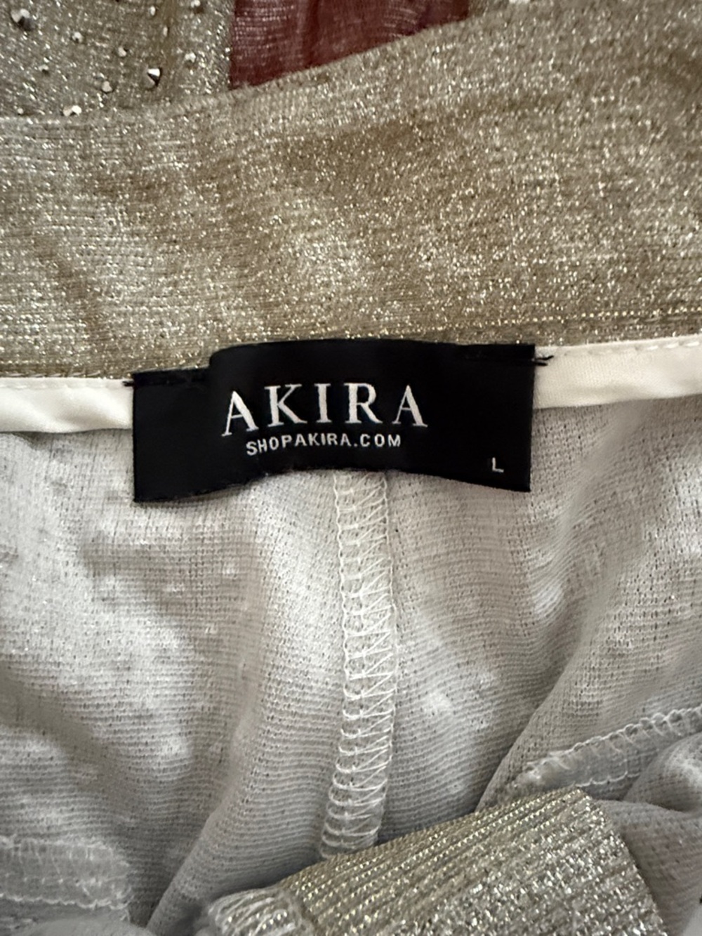 Akira silver and gold bedazzled pants - Picture 5 of 5